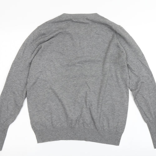 Primark Womens Grey Round Neck  Polyester Pullover Jumper Size M