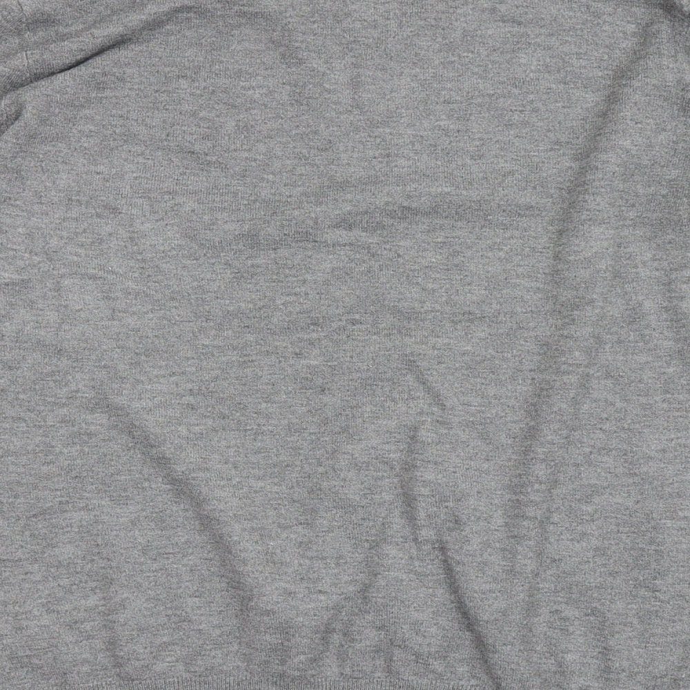 Primark Womens Grey Round Neck  Polyester Pullover Jumper Size M