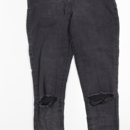 Denim Co. Womens Grey  Cotton Jegging Jeans Size 10 L25 in Slim Zip