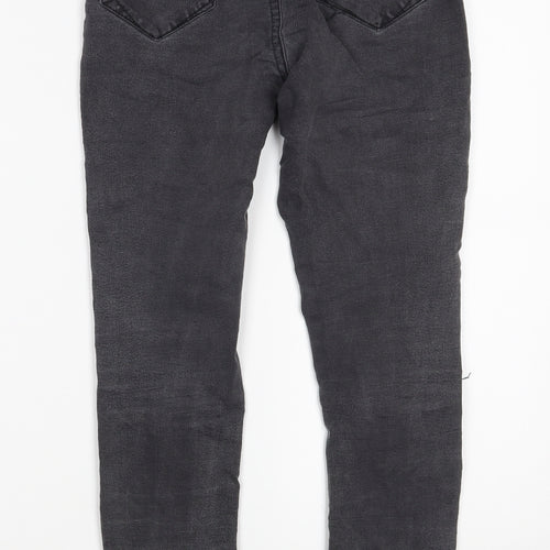 Denim Co. Womens Grey  Cotton Jegging Jeans Size 10 L25 in Slim Zip