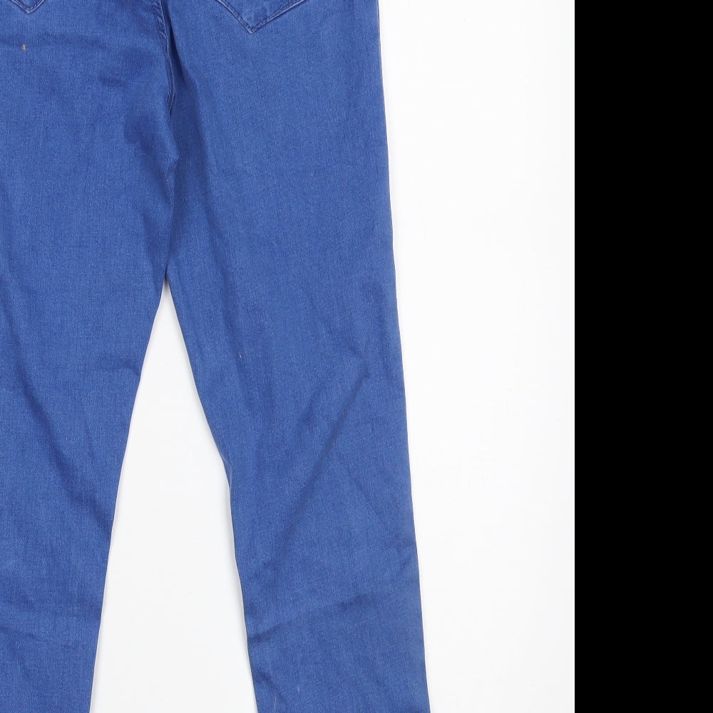 Denim Co. Womens Blue  Cotton Jegging Jeans Size 10 L23 in Slim Zip
