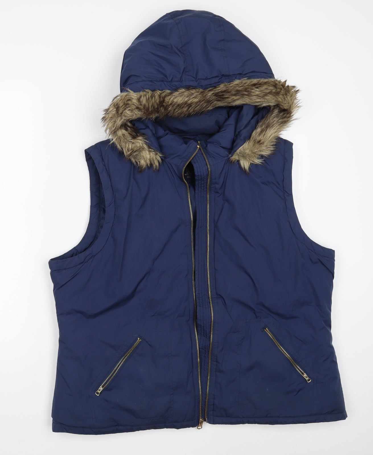 Gap Womens Blue   Gilet Coat Size XL  Zip