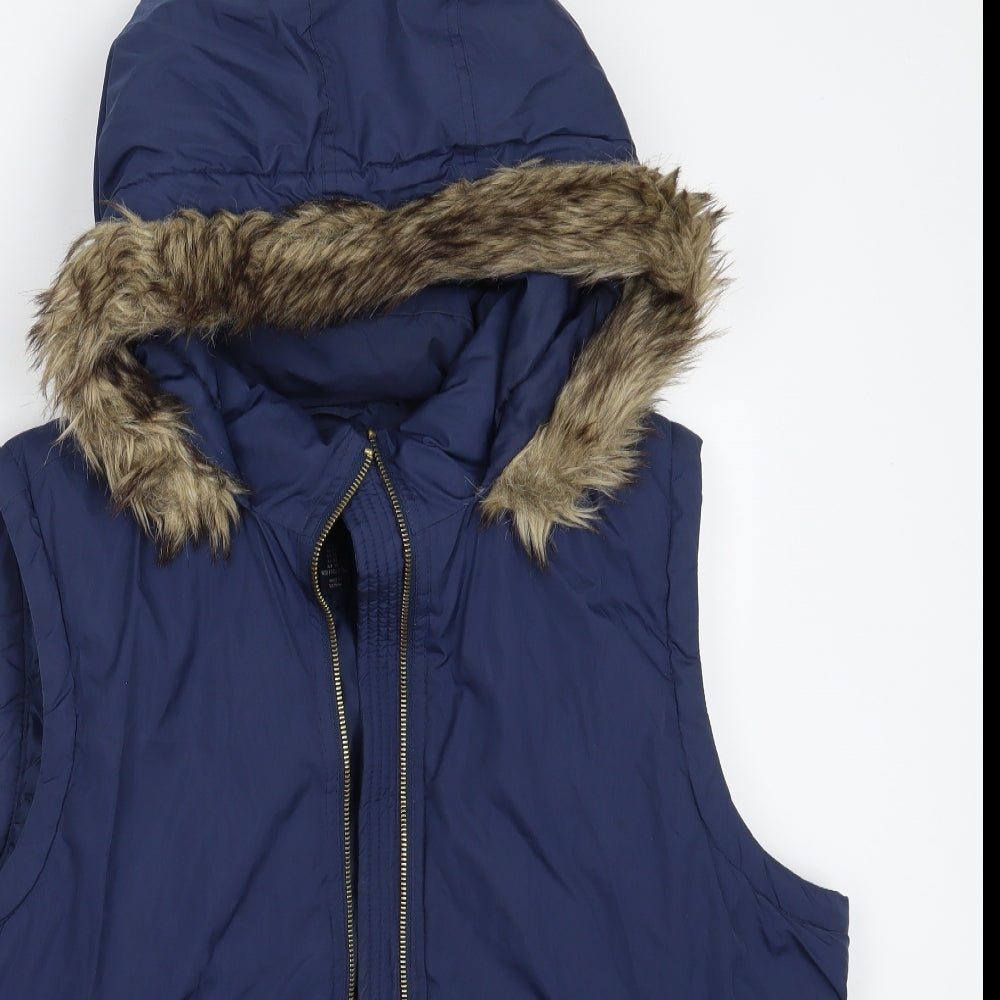 Gap Womens Blue   Gilet Coat Size XL  Zip