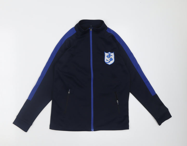 Finden Hales Boys Blue  Polyester Full Zip Sweatshirt Size 9-10 Years  Zip