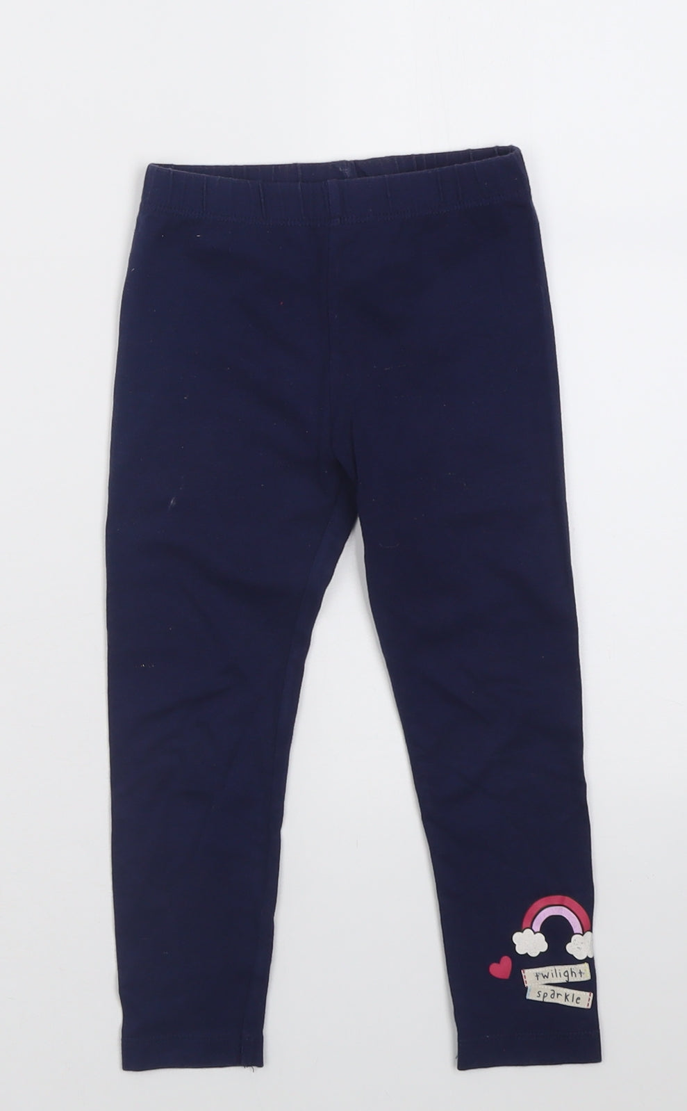 George Girls Blue  Cotton Capri Trousers Size 3-4 Years  Regular Pullover - My Little Pony