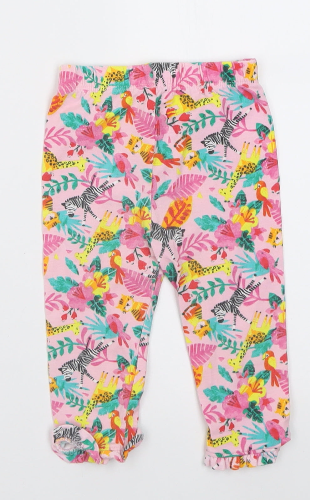 George Girls Multicoloured Geometric Cotton Capri Trousers Size 9-12 Months  Pullover