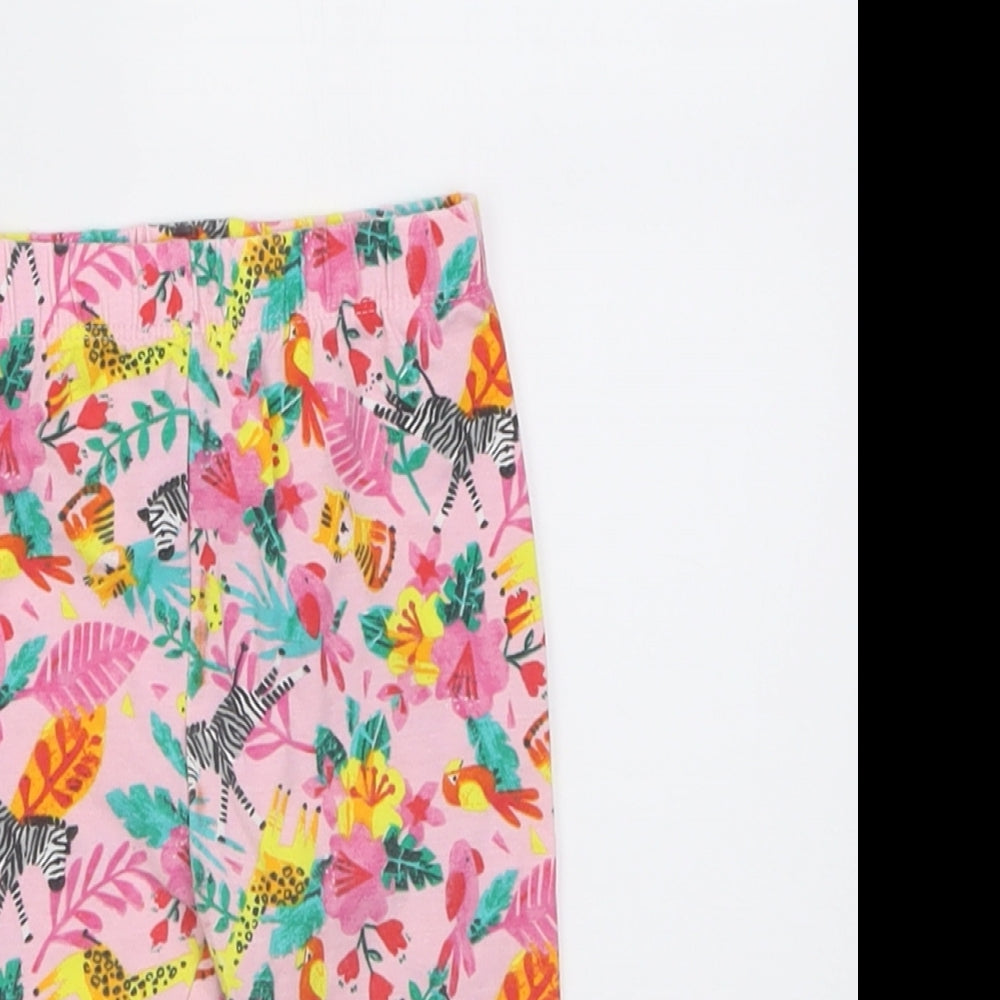 George Girls Multicoloured Geometric Cotton Capri Trousers Size 9-12 Months  Pullover