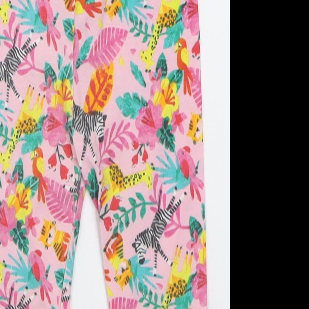 George Girls Multicoloured Geometric Cotton Capri Trousers Size 9-12 Months  Pullover