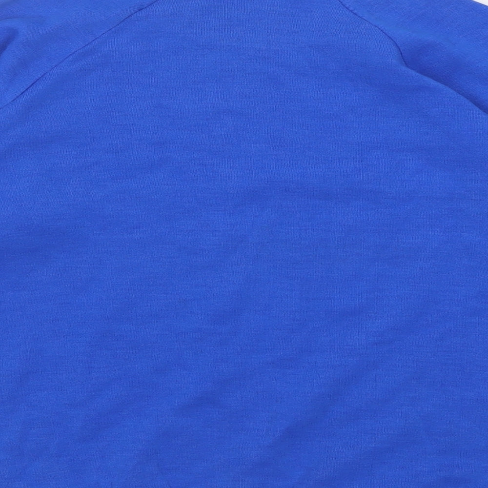 Preworn Mens Blue Crew Neck  Acrylic Pullover Jumper Size S   - faithful city