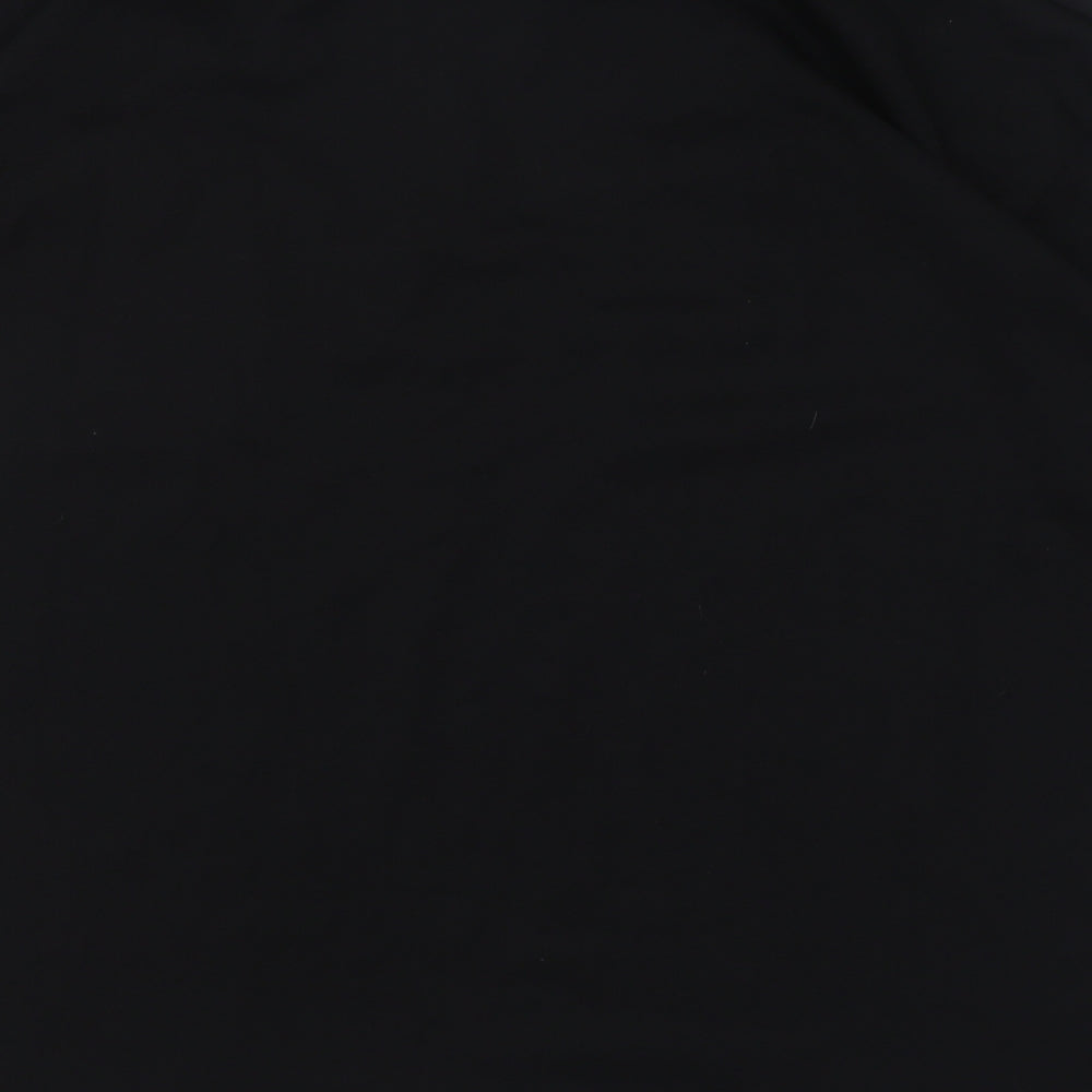 Precision Training Mens Black  Polyester Basic Polo Size XL Collared Zip - Irish Football Association - Referee