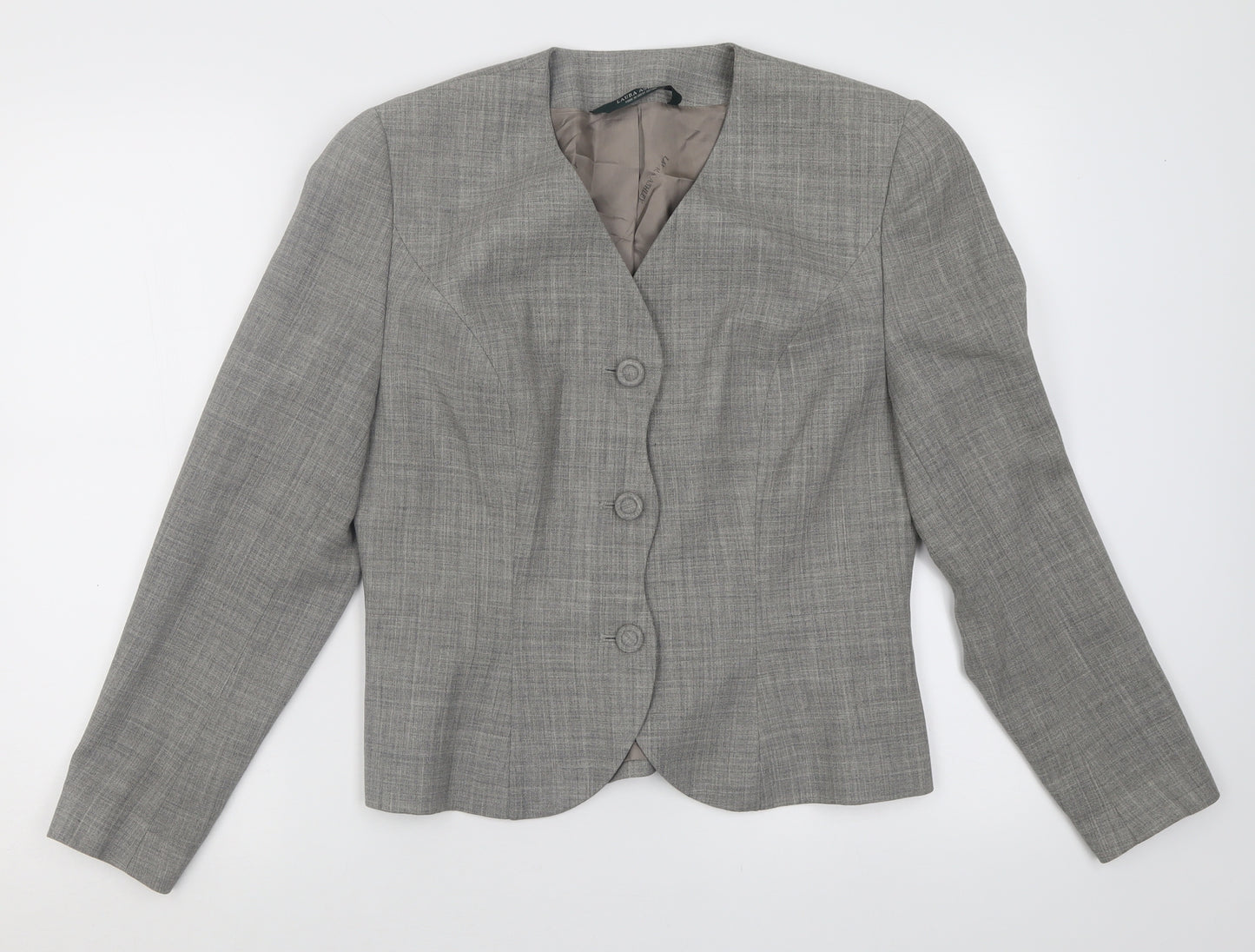 Laura Ashley Womens Grey   Jacket Blazer Size 12  Button
