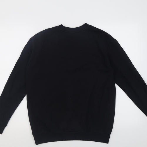 H&M Womens Black  Cotton Pullover Sweatshirt Size S  Pullover