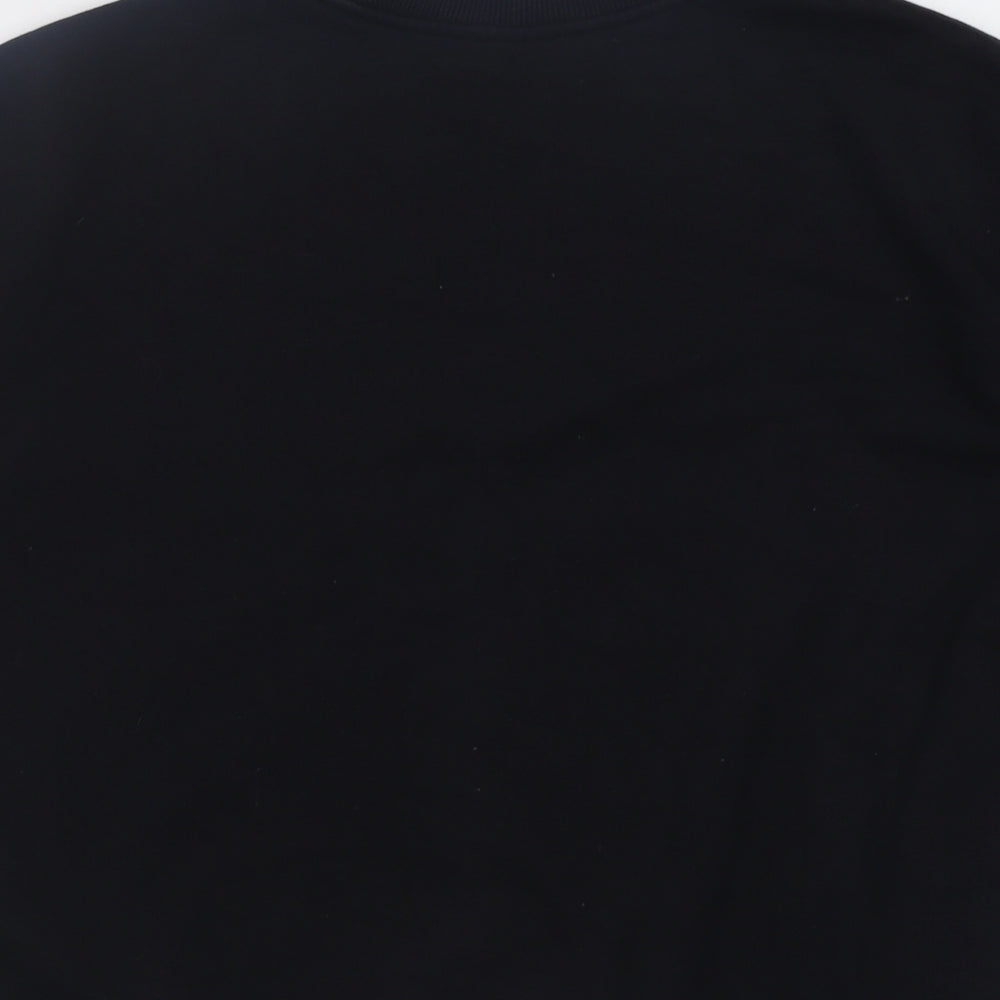 H&M Womens Black  Cotton Pullover Sweatshirt Size S  Pullover