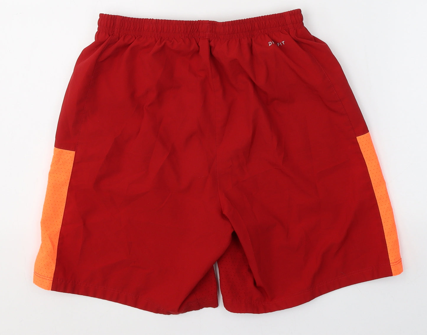Nike Mens Red  Polyester Sweat Shorts Size L  Regular Tie