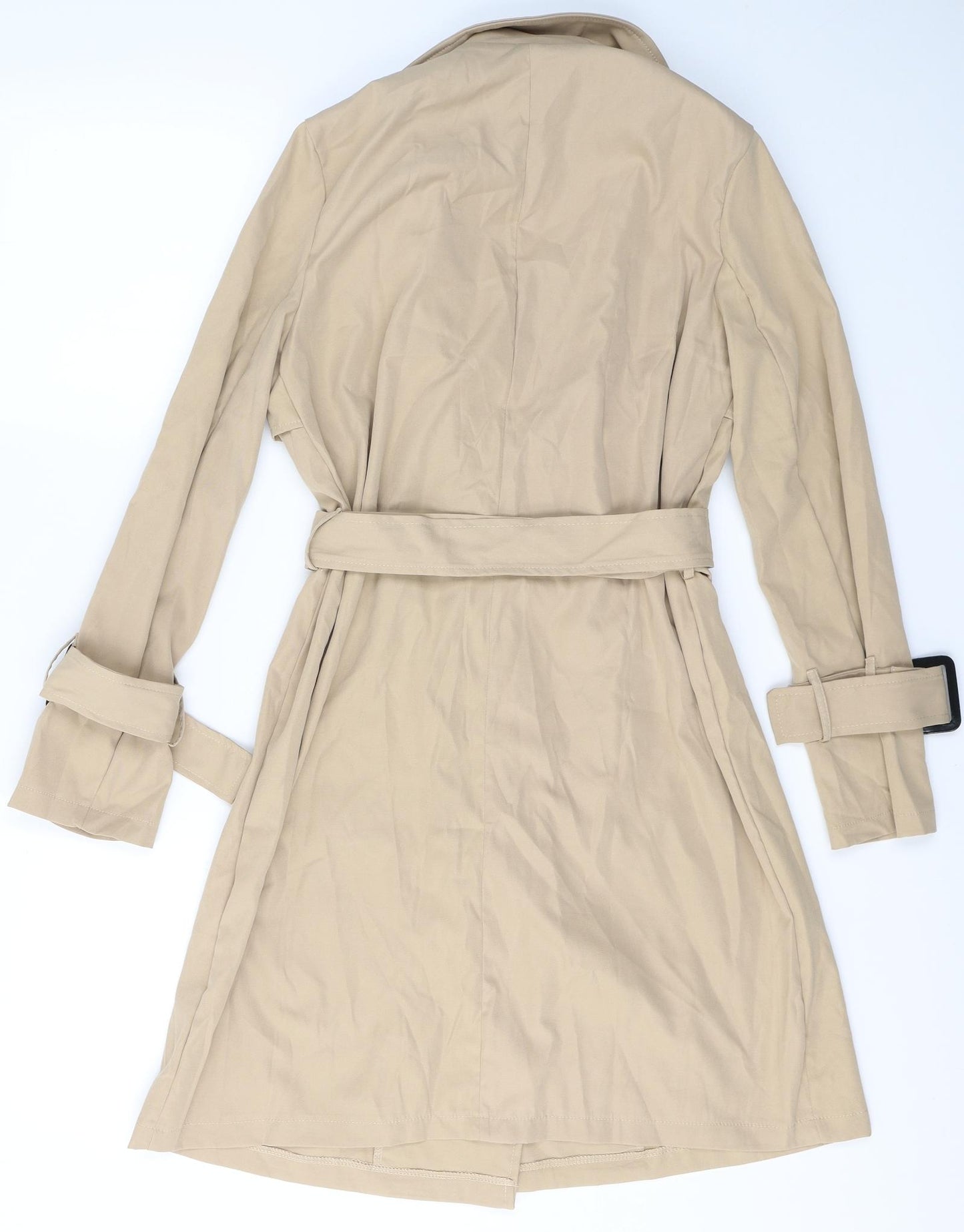 SheIn Womens Beige   Trench Coat Coat Size S