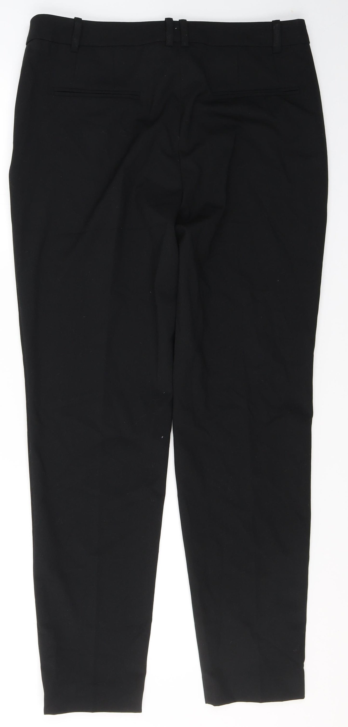 Marks and Spencer Womens Grey  Polyester Trousers  Size 14 L32 in Regular