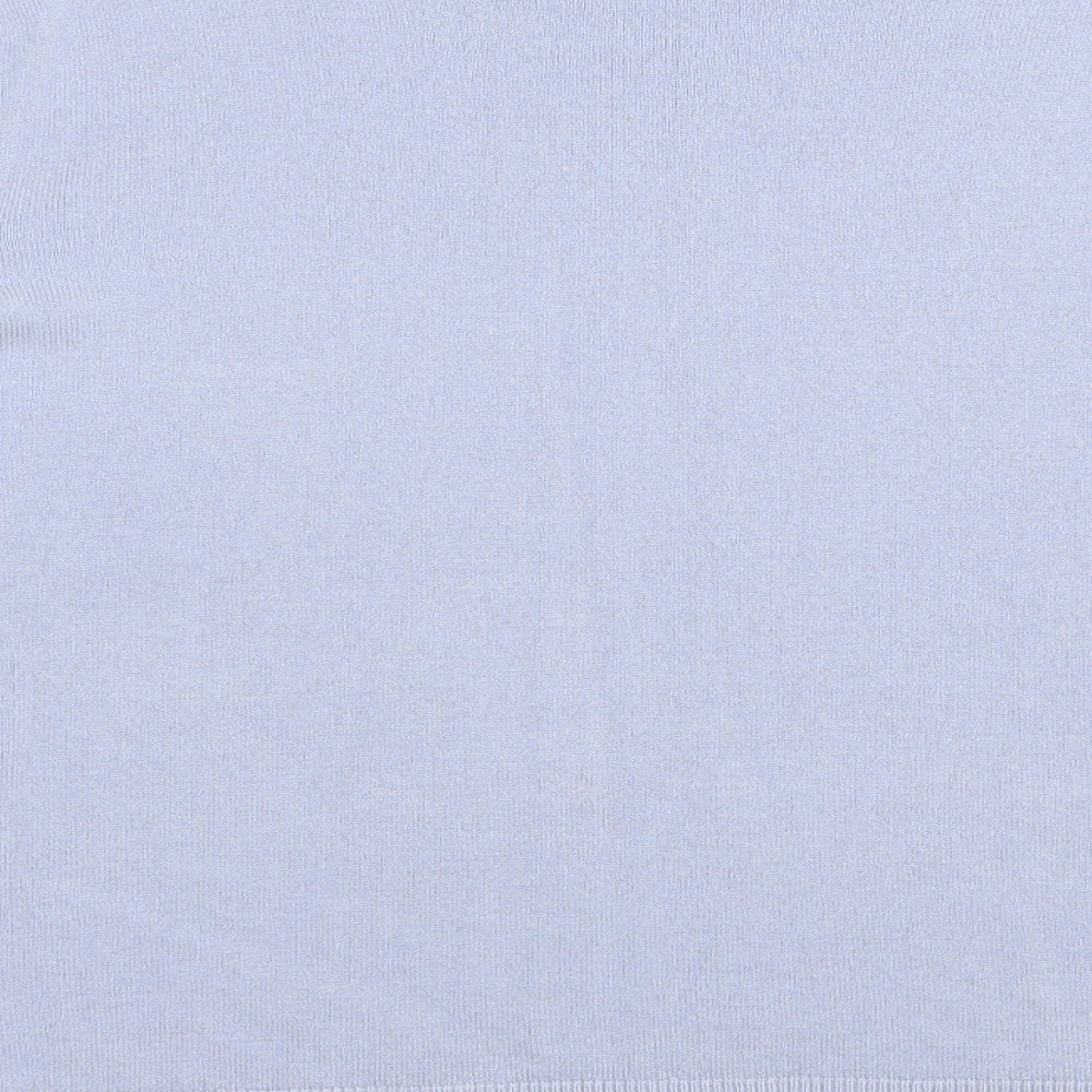 Marks and Spencer Womens Blue Round Neck  Acrylic Pullover Jumper Size 16
