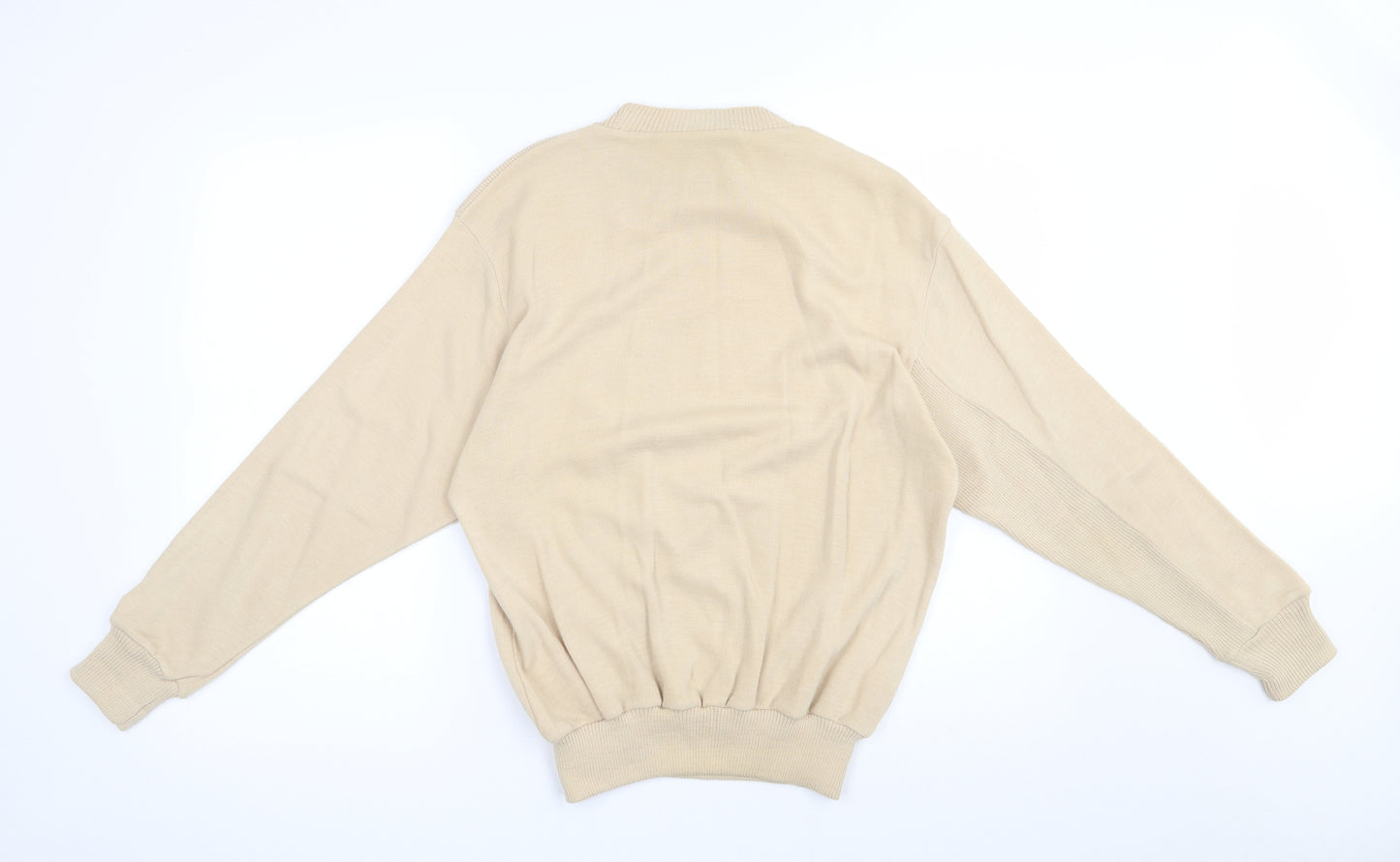 Greenwoods  Mens Beige  Acrylic Pullover Sweatshirt Size M