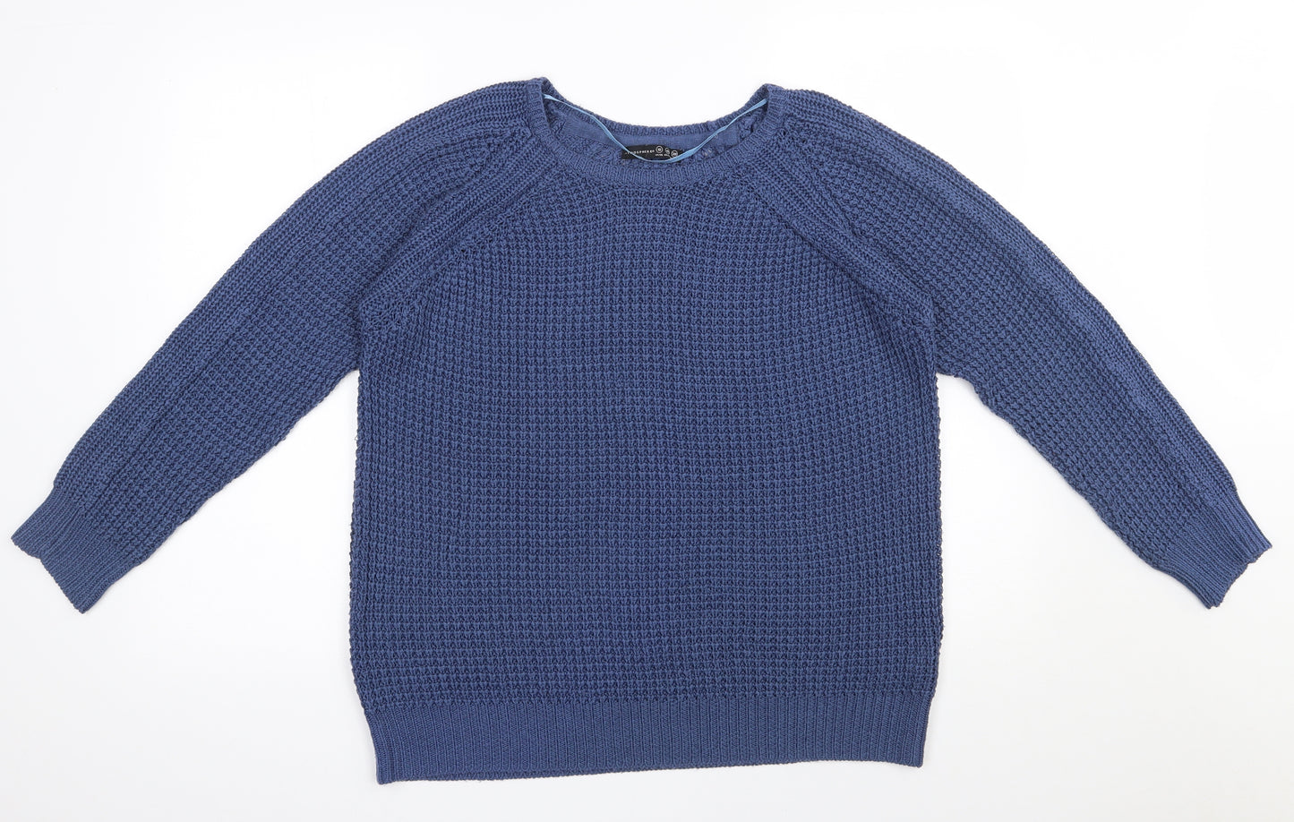 Atmosphere Womens Blue Round Neck  Acrylic Pullover Jumper Size 12