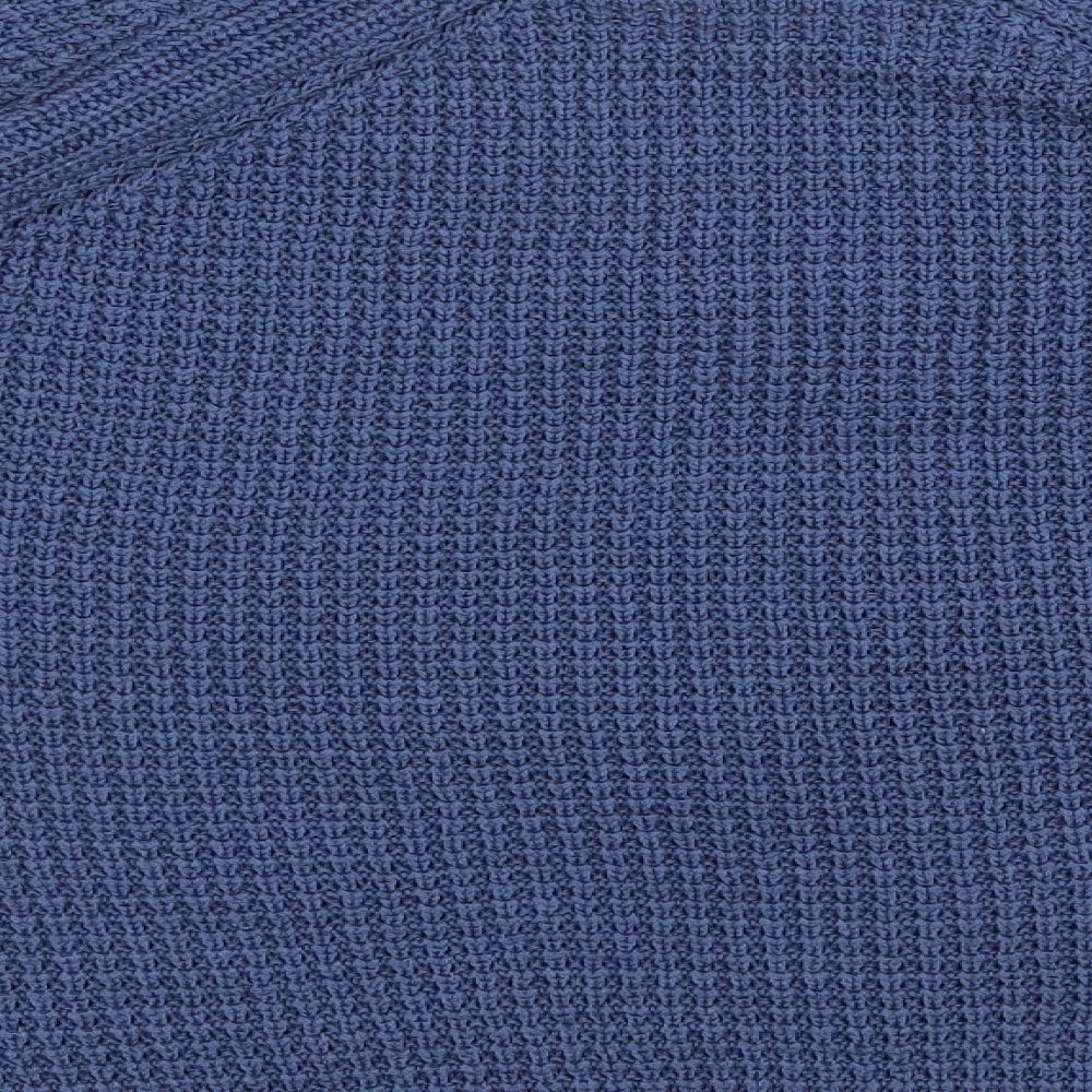 Atmosphere Womens Blue Round Neck  Acrylic Pullover Jumper Size 12