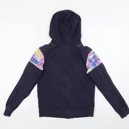 Pineapple  Girls Blue  Cotton Full Zip Hoodie Size 9-10 Years  Zip