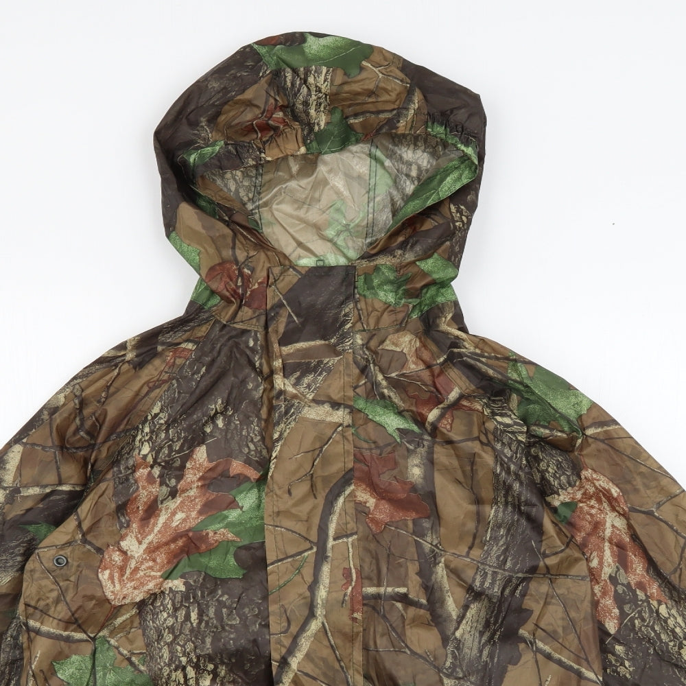 ProClimate Boys Green Camouflage  Rain Coat Coat Size 9-10 Years  Zip