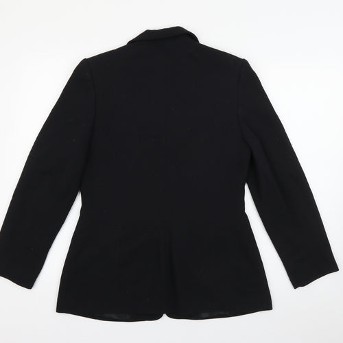 BHS Womens Black   Jacket Blazer Size 10   - Butterfly