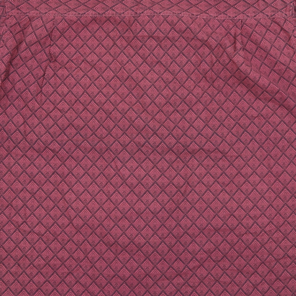 Burton Mens Pink  Cotton  Button-Up Size 3XL Collared Button