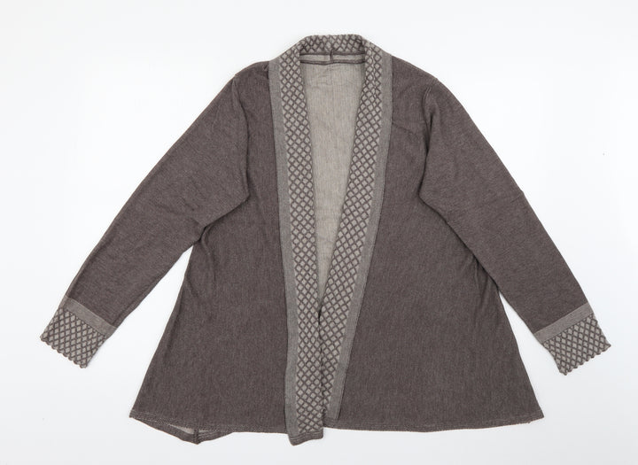 Per Una Womens Brown V-Neck Viscose Cardigan Jumper Size 16