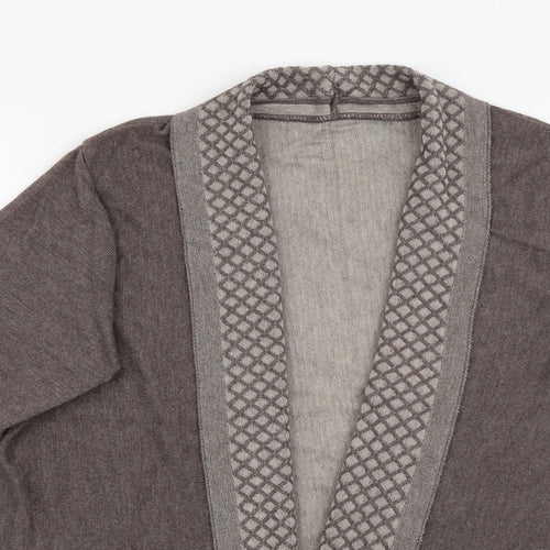 Per Una Womens Brown V-Neck  Viscose Cardigan Jumper Size 16