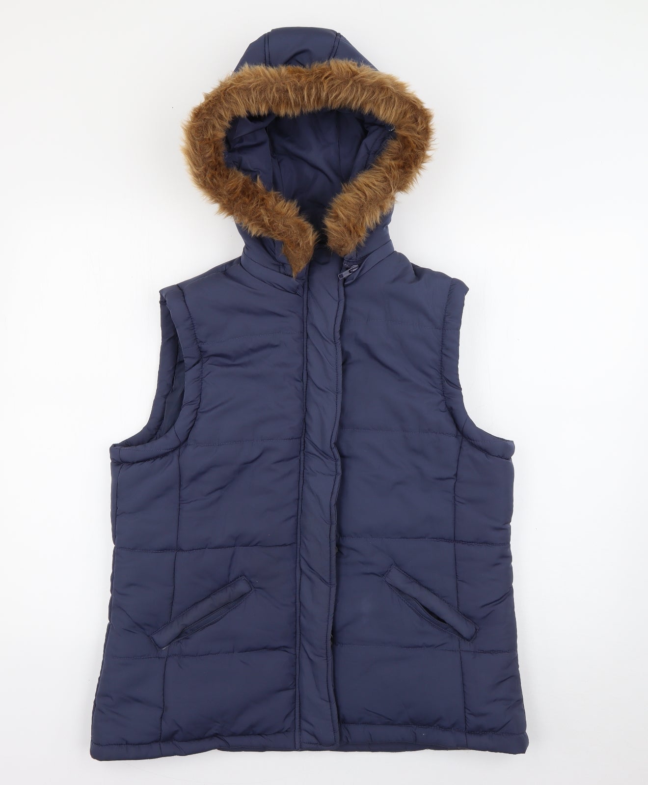 Stone Bay Womens Blue   Gilet Coat Size 14  Zip
