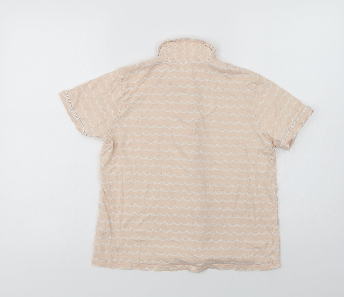 George Girls Pink Geometric Cotton Top Pyjama Top Size 11-12 Years  Button