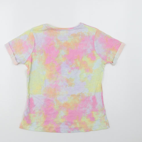 Primark Girls Multicoloured Batik Cotton Basic T-Shirt Size 11-12 Years Crew Neck  - Brooklyn NYC