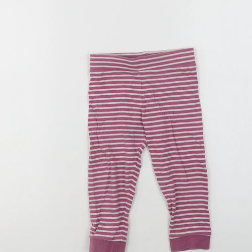 Mothercare Girls Purple Striped Cotton  Pyjama Pants Size 2-3 Years