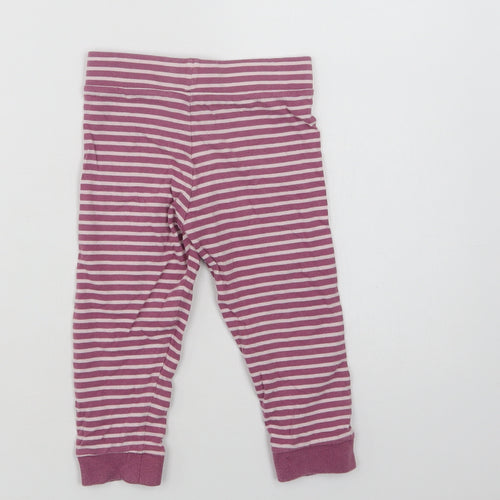 Mothercare Girls Purple Striped Cotton  Pyjama Pants Size 2-3 Years