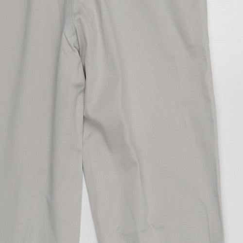 NEXT Mens Grey  Cotton Chino Trousers Size 32 L29 in Regular Button