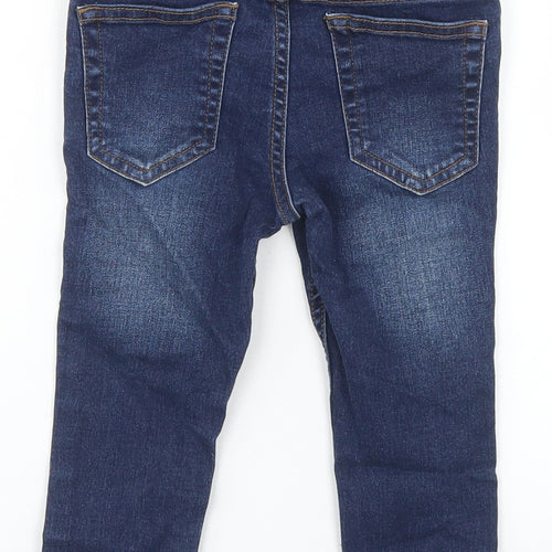 Denim Co Girls Blue  Cotton Skinny Jeans Size 2-3 Years  Regular Snap
