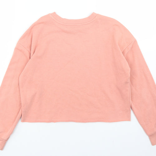George Girls Pink  Cotton Pullover Sweatshirt Size 10-11 Years   - Cropped, San Diego State