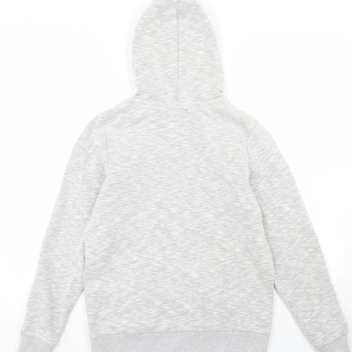 Brookhaven Womens Grey  Cotton Full Zip Hoodie Size 12  Zip