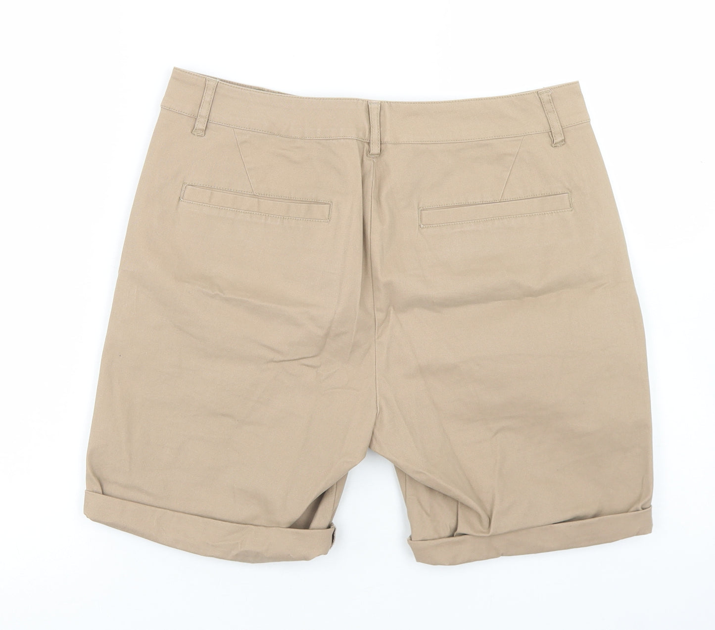 ASOS Mens Brown  Cotton Chino Shorts Size 30 in L8 in Regular Button