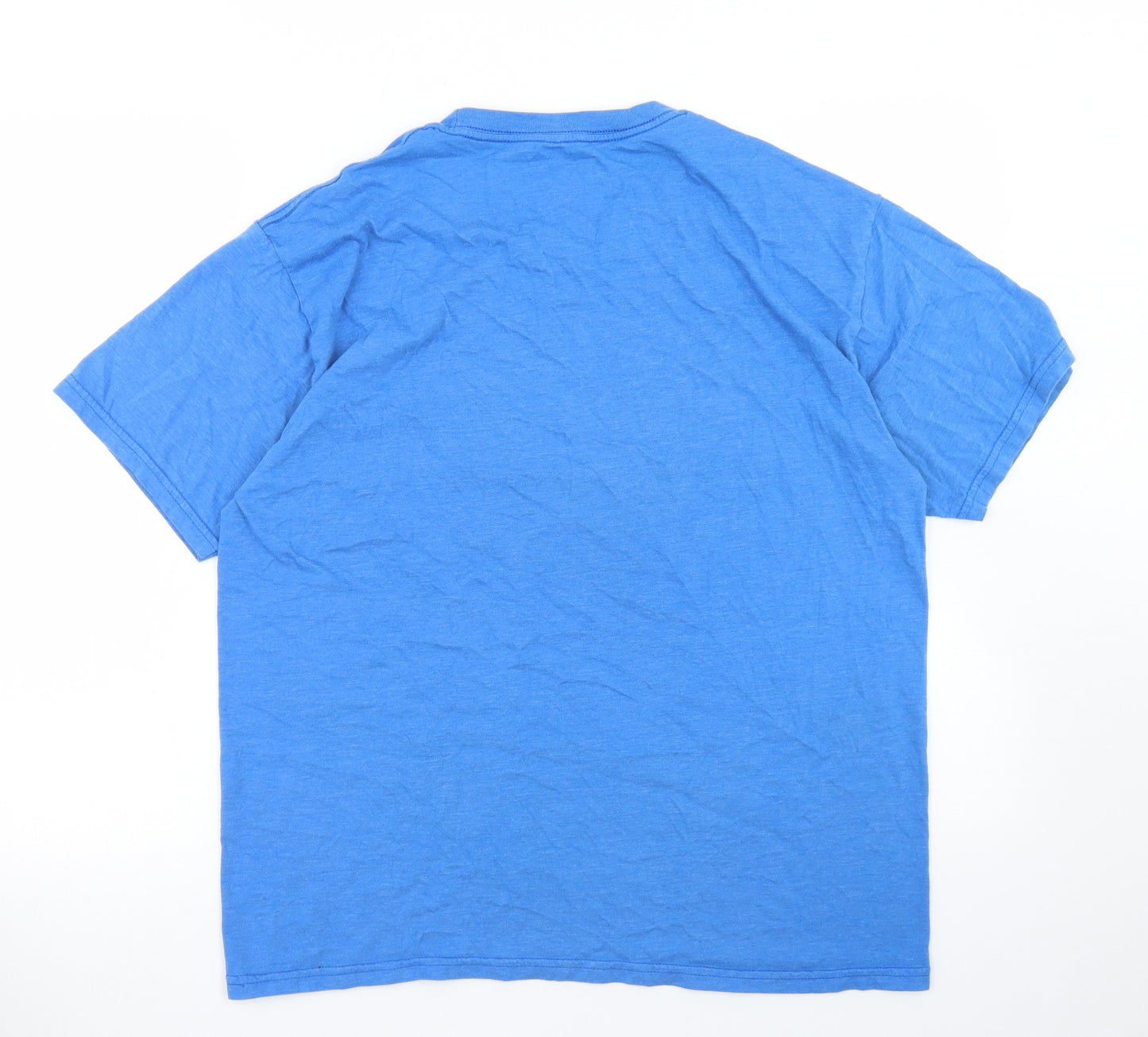 Billabong Mens Blue  Cotton  T-Shirt Size L Crew Neck