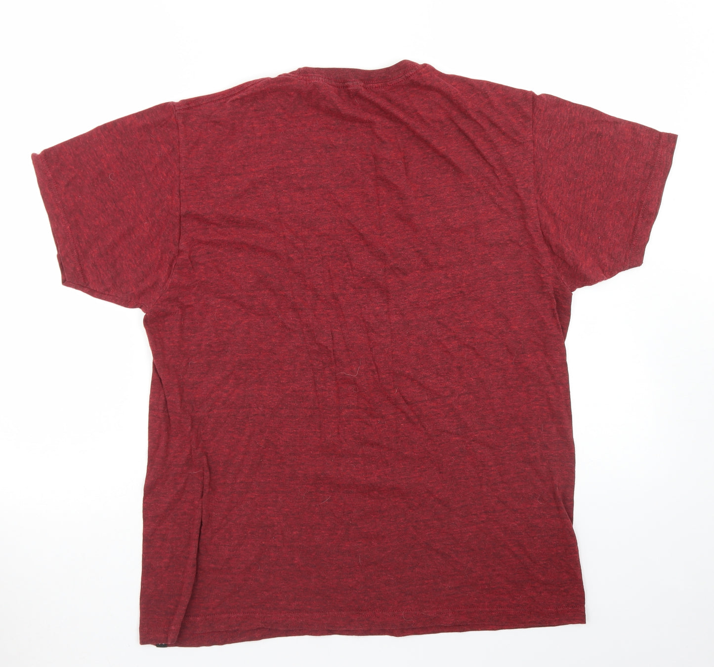 Hurley Mens Red  Cotton  T-Shirt Size M Crew Neck