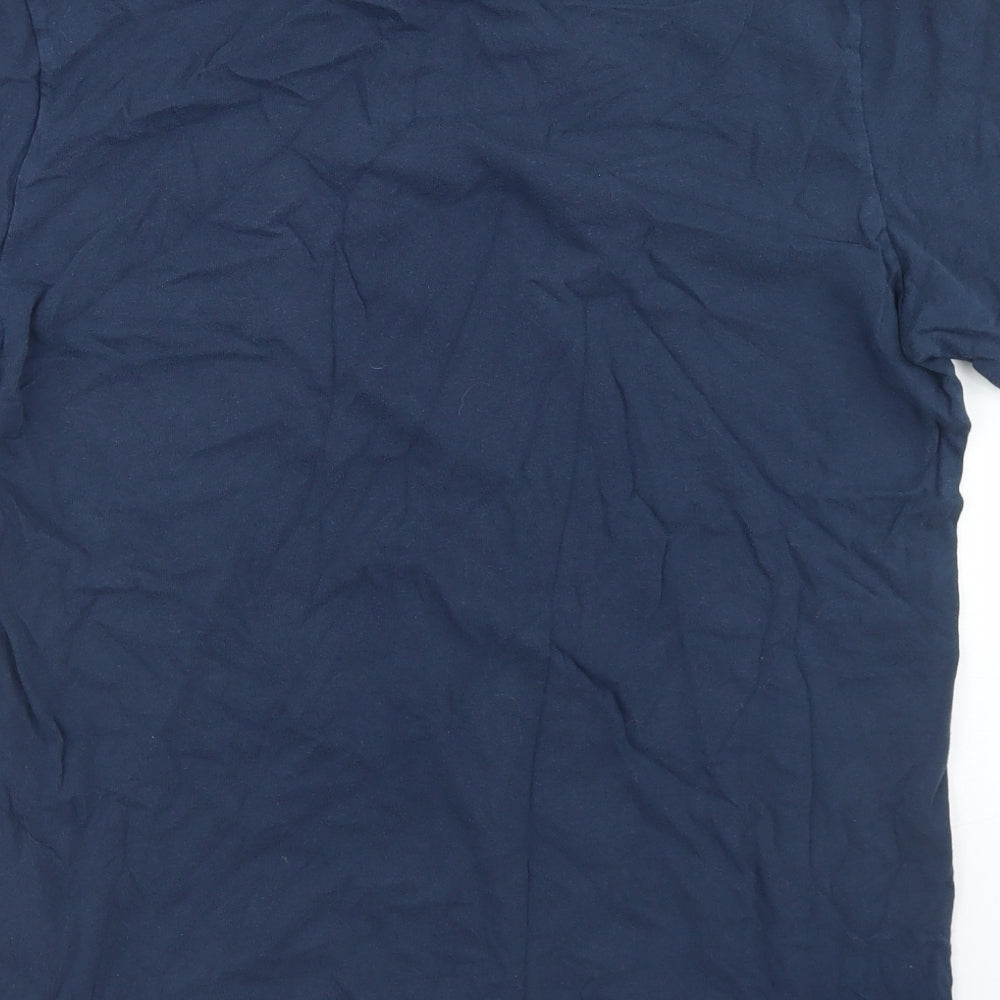 Levi's Mens Blue  Cotton  T-Shirt Size L Crew Neck