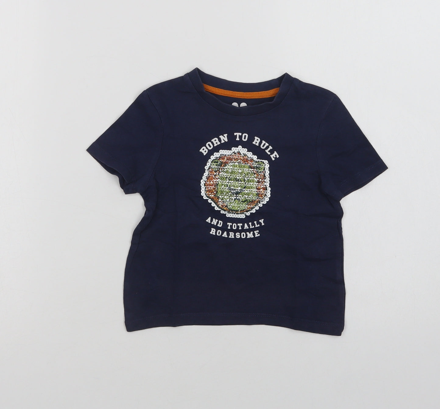 Very Baby Blue  Cotton Basic T-Shirt Size 18-24 Months Crew Neck  - Born To Rule