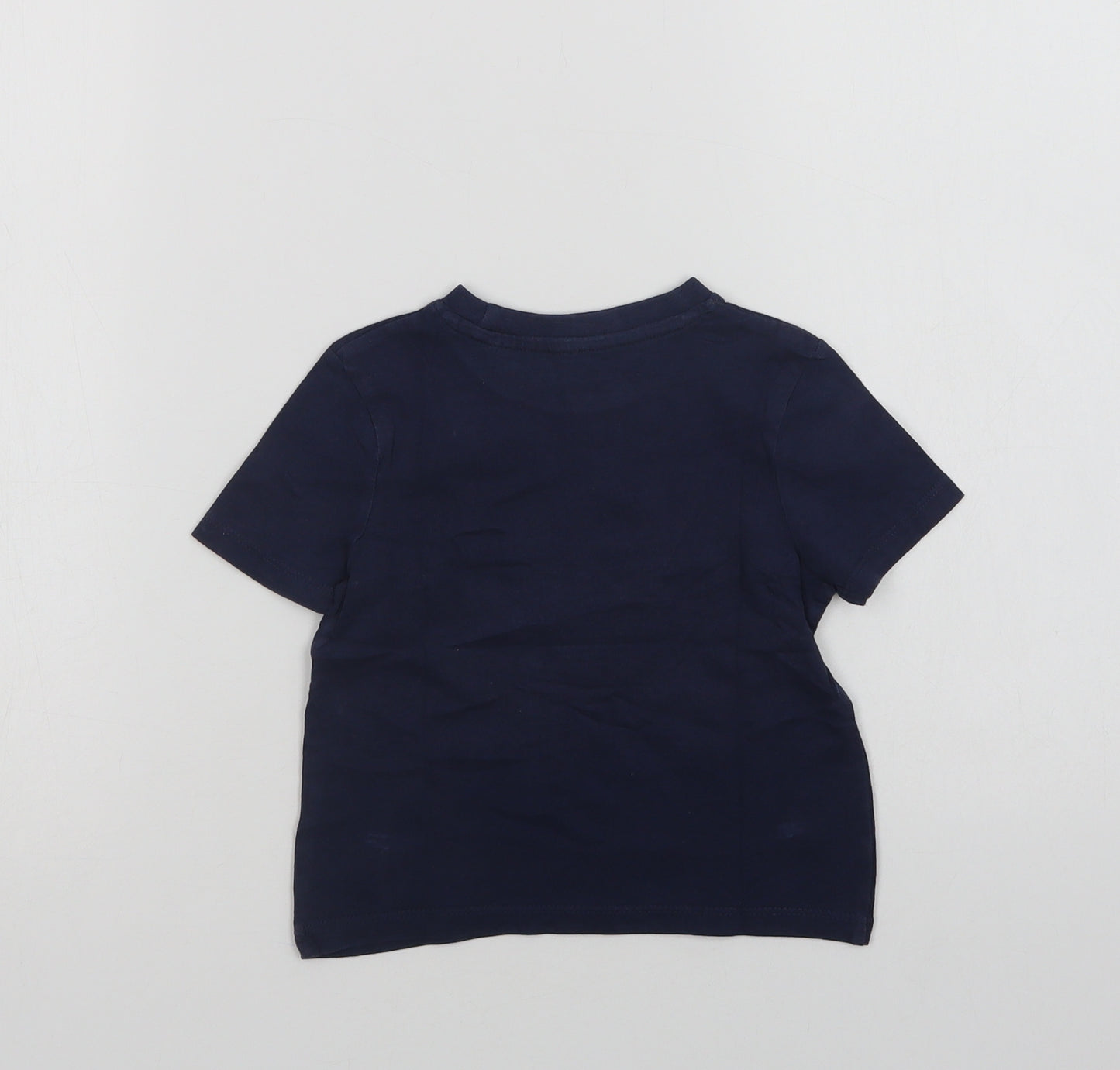 Very Baby Blue  Cotton Basic T-Shirt Size 18-24 Months Crew Neck  - Born To Rule