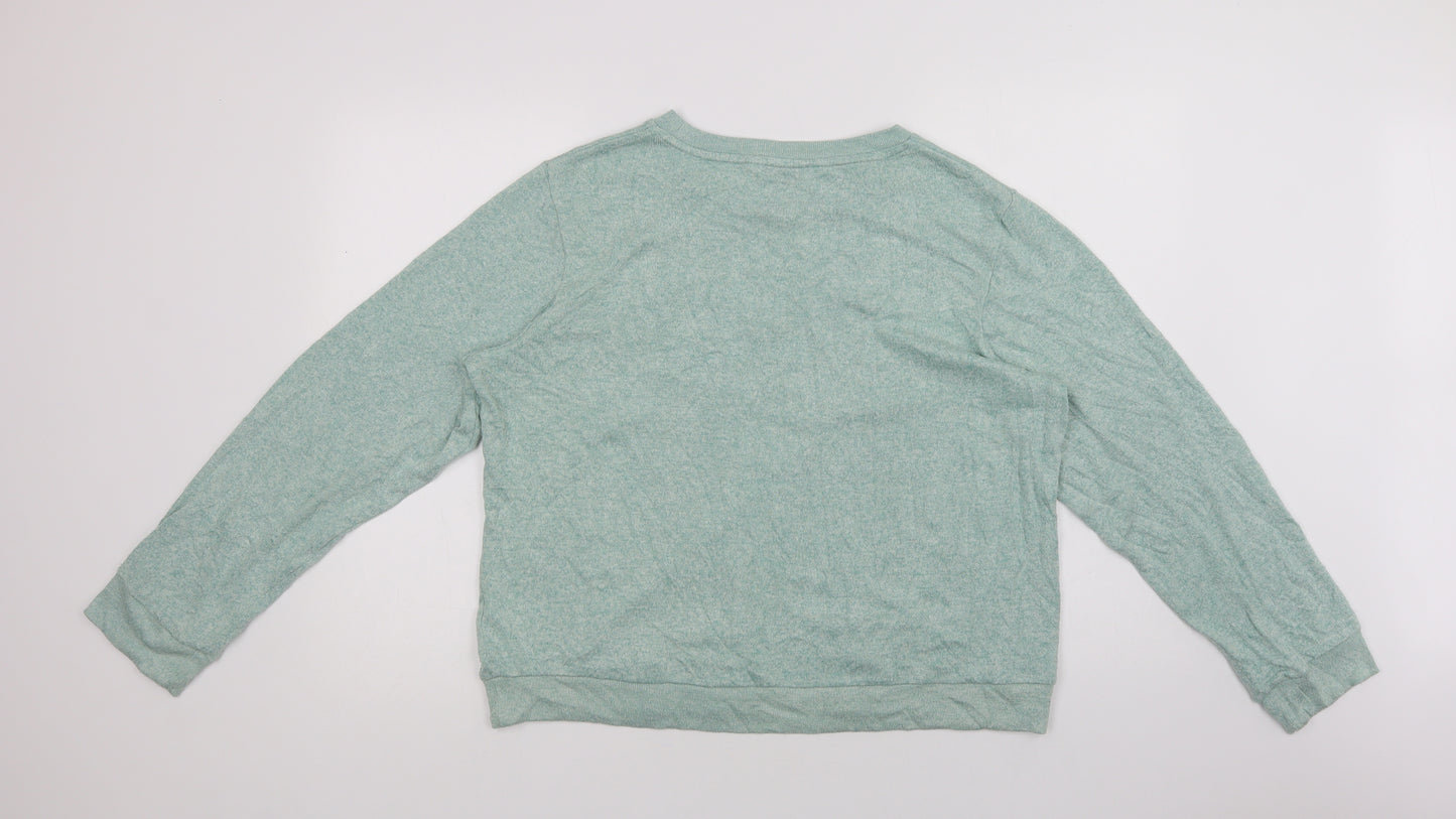 George Womens Green  Polyester Top Pyjama Top Size 16   - Stay warm