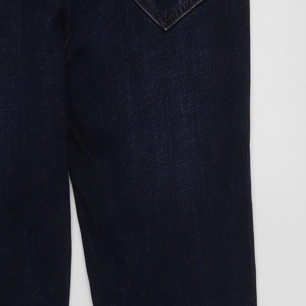 NEXT Mens Blue  Cotton Straight Jeans Size 32 L31 in Regular Button