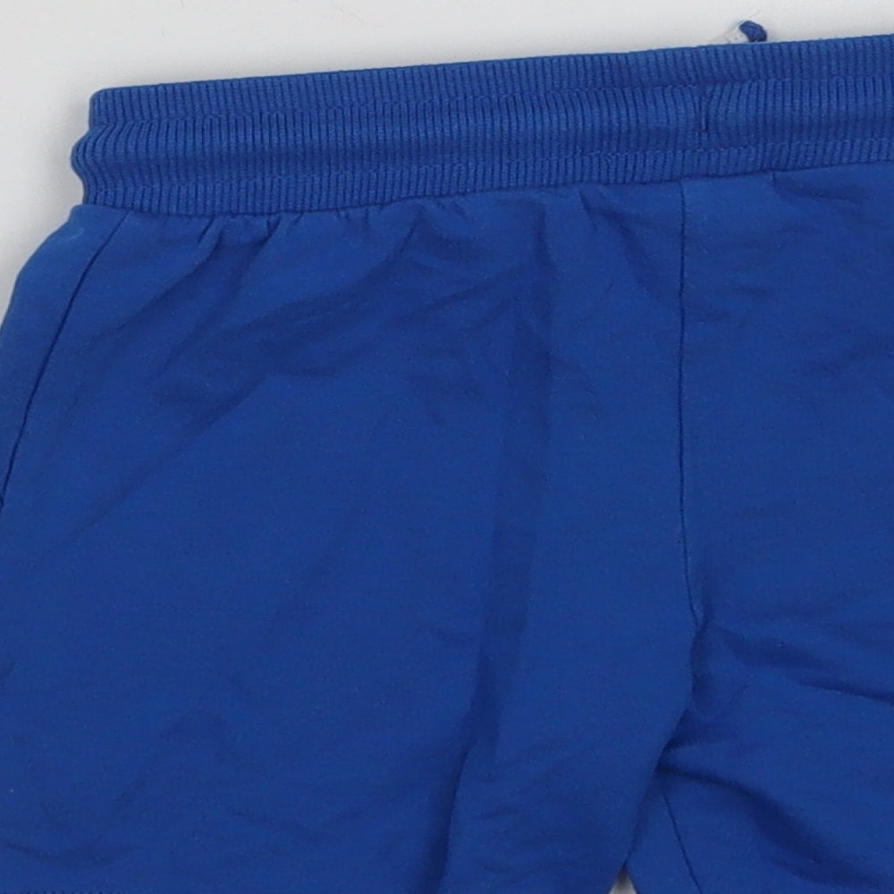 F&F Boys Blue  Cotton Sweat Shorts Size 2-3 Years  Regular Drawstring - Spider-Man