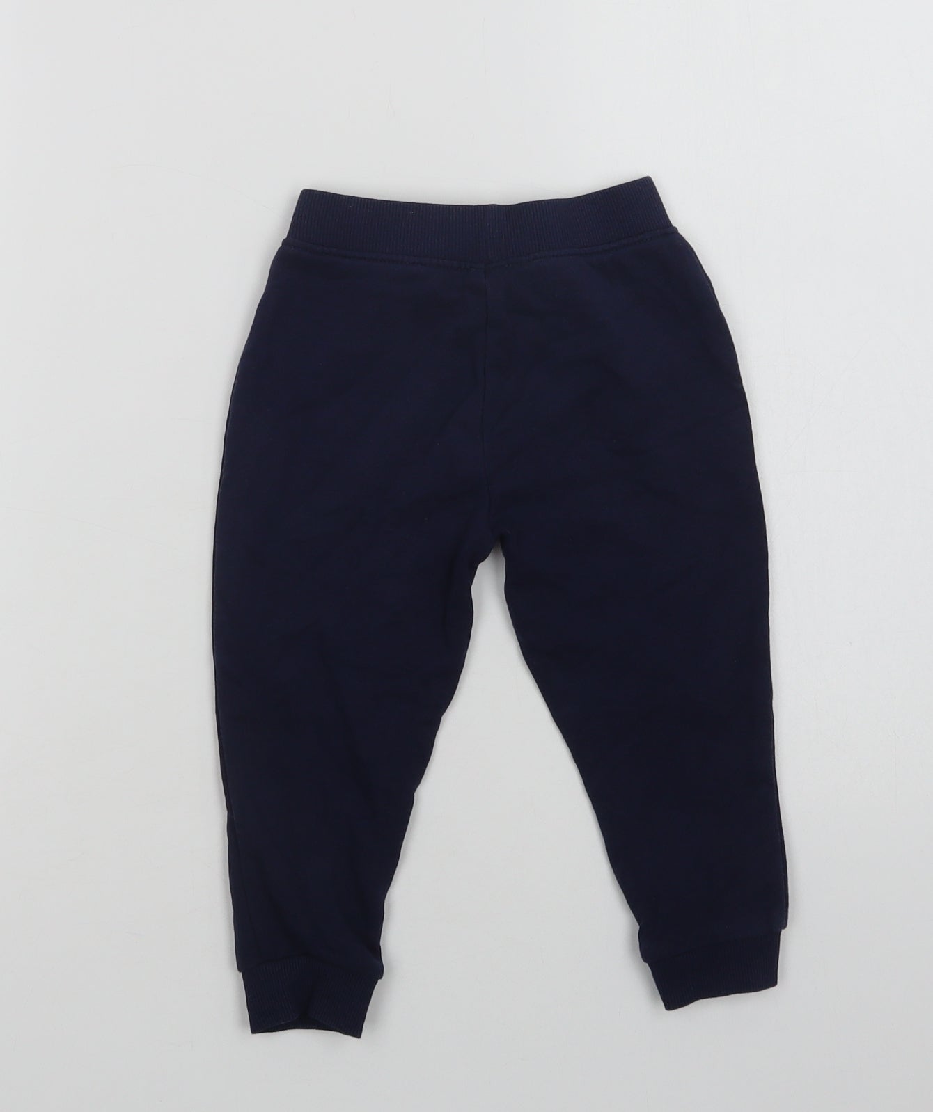 Dunnes Stores Baby Blue  Cotton Jogger Trousers Size 18-24 Months  Drawstring