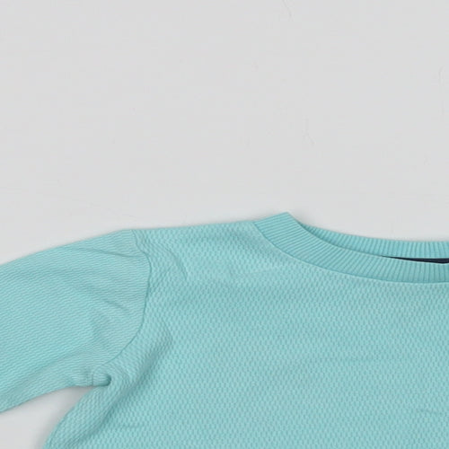 Dunnes Stores Baby Green  Cotton Basic Polo Size 9-12 Months Crew Neck